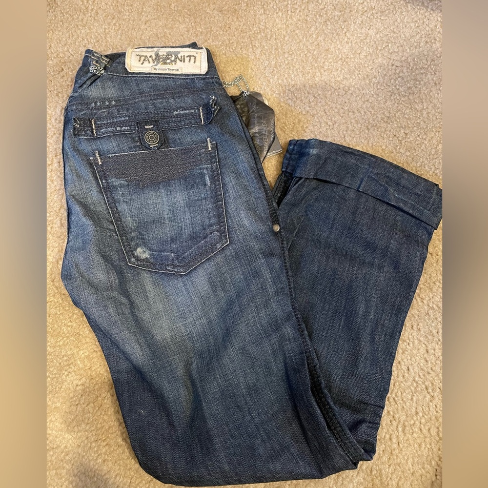 NWT taverniti crop straigh jean